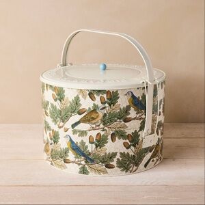 John Derian 12”x13” decorative pie carrier pie tote